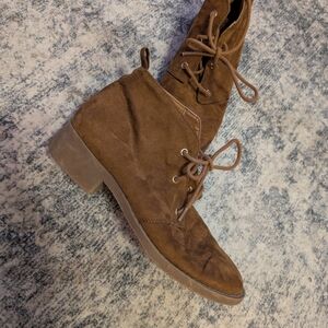 Forever 21 Brown Lace Up Boots